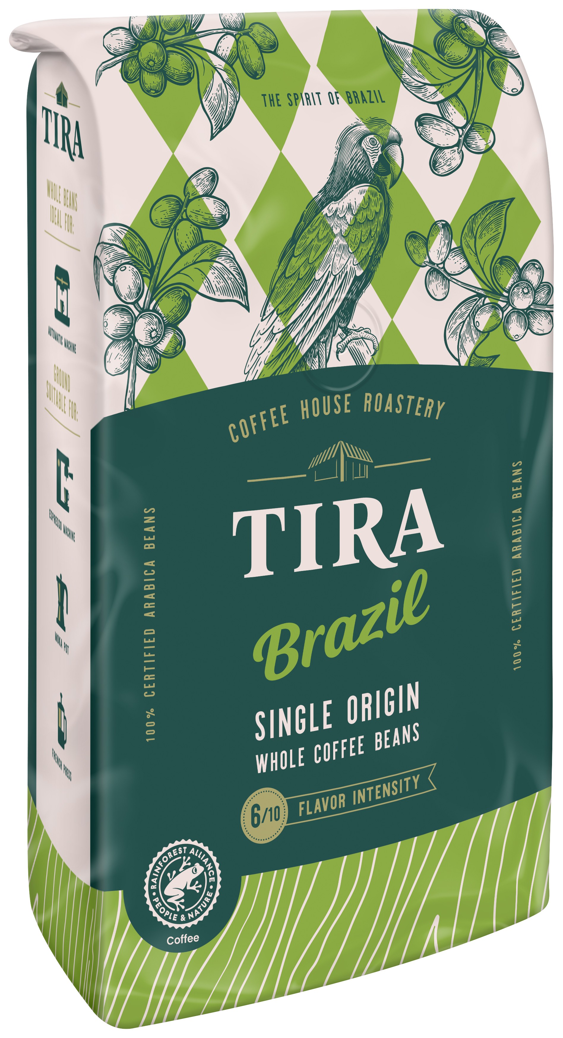 Single Origin Whole Coffee Beans - 6/10 Intensity