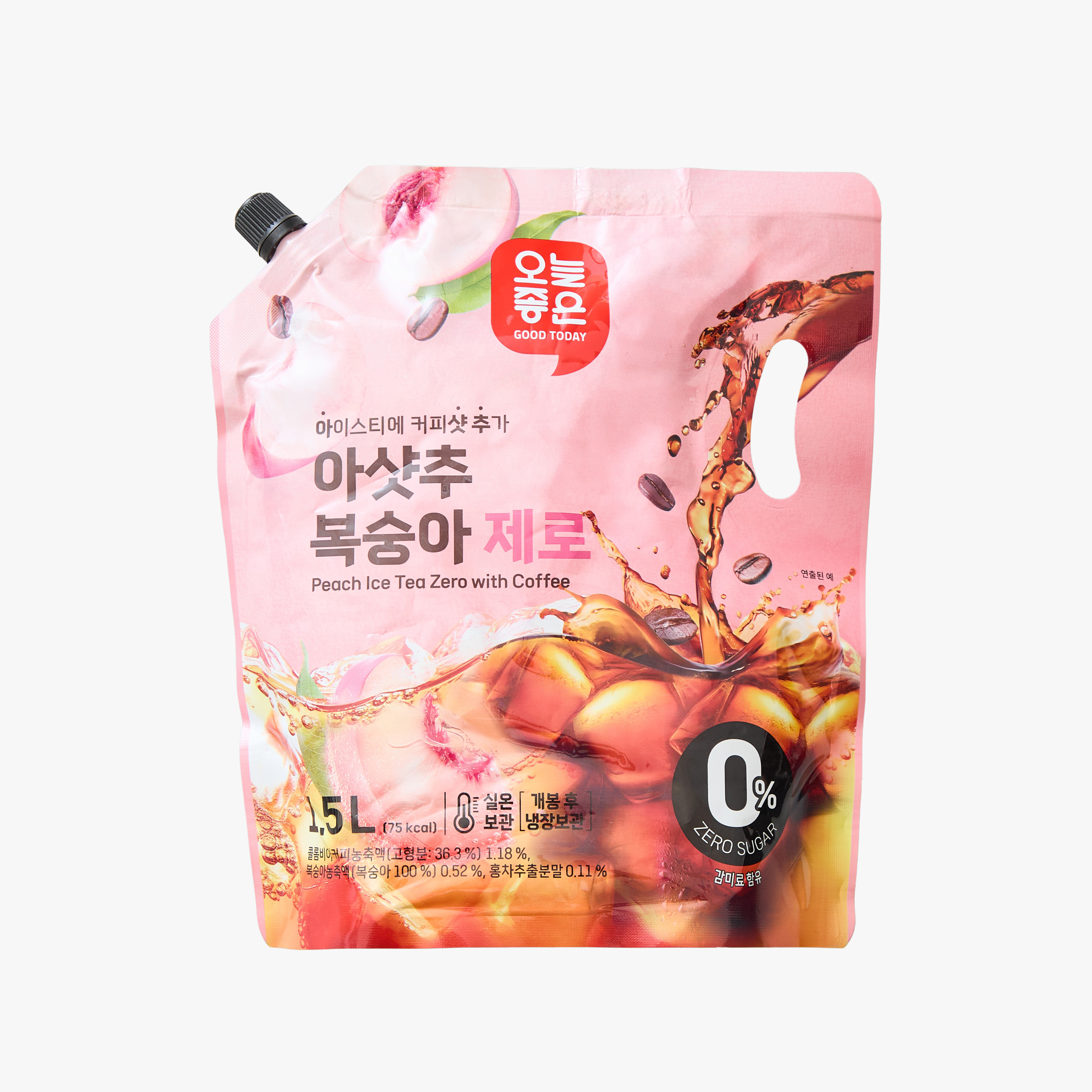 Peach Iced Tea Zero with Coffee